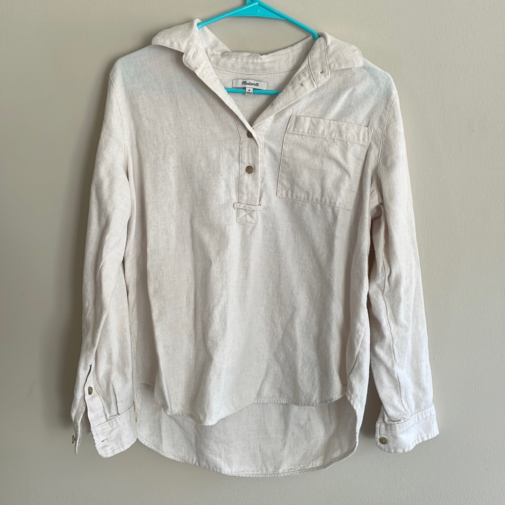 Madewell Lightweight popover flannel
